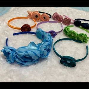 Handmade flower headband lot, hair accessories